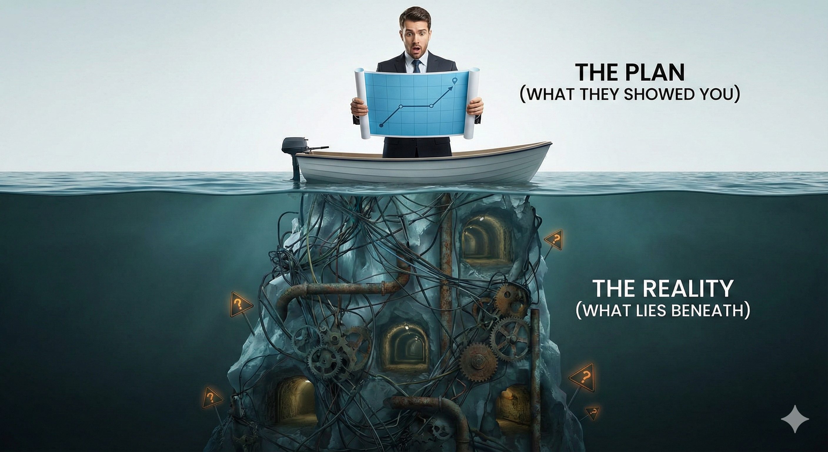 The Plan vs The Reality - Iceberg Analogy
